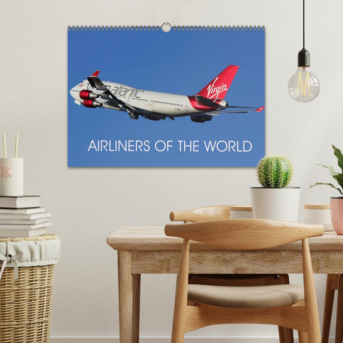 Airliners of the World (CALVENDO Monthly Calendar 2025)