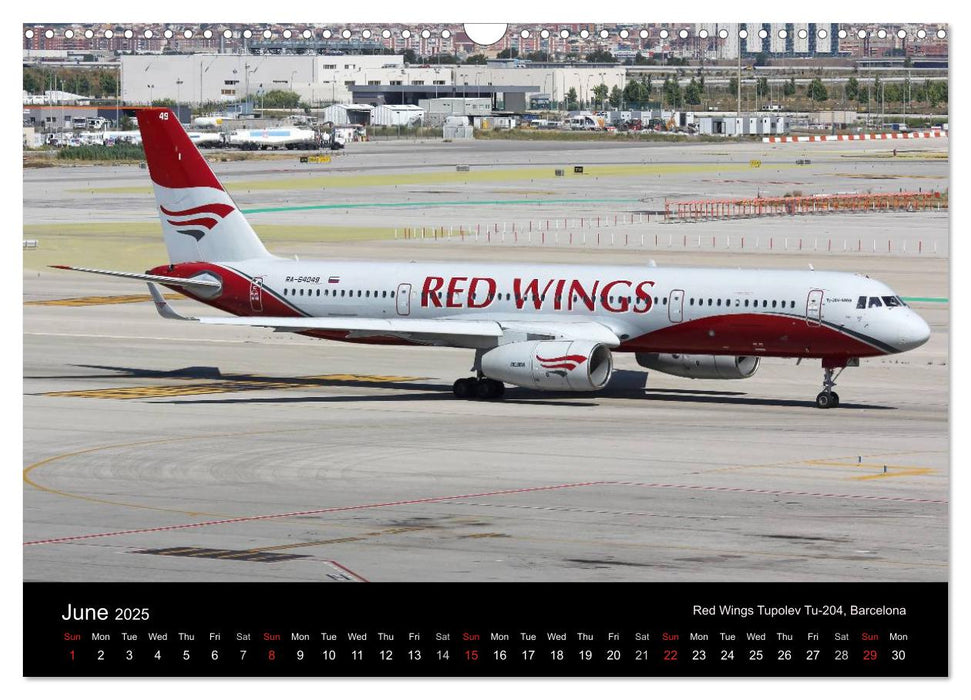 Airliners of the World (CALVENDO Monthly Calendar 2025)