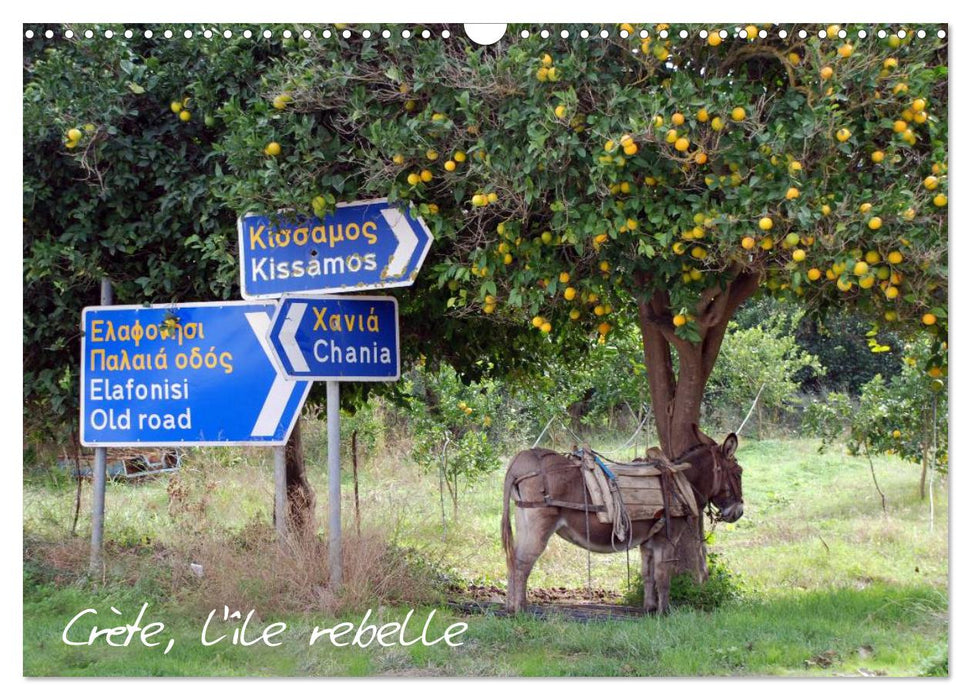 Crète, l'île rebelle (CALVENDO Calendrier mensuel 2025)