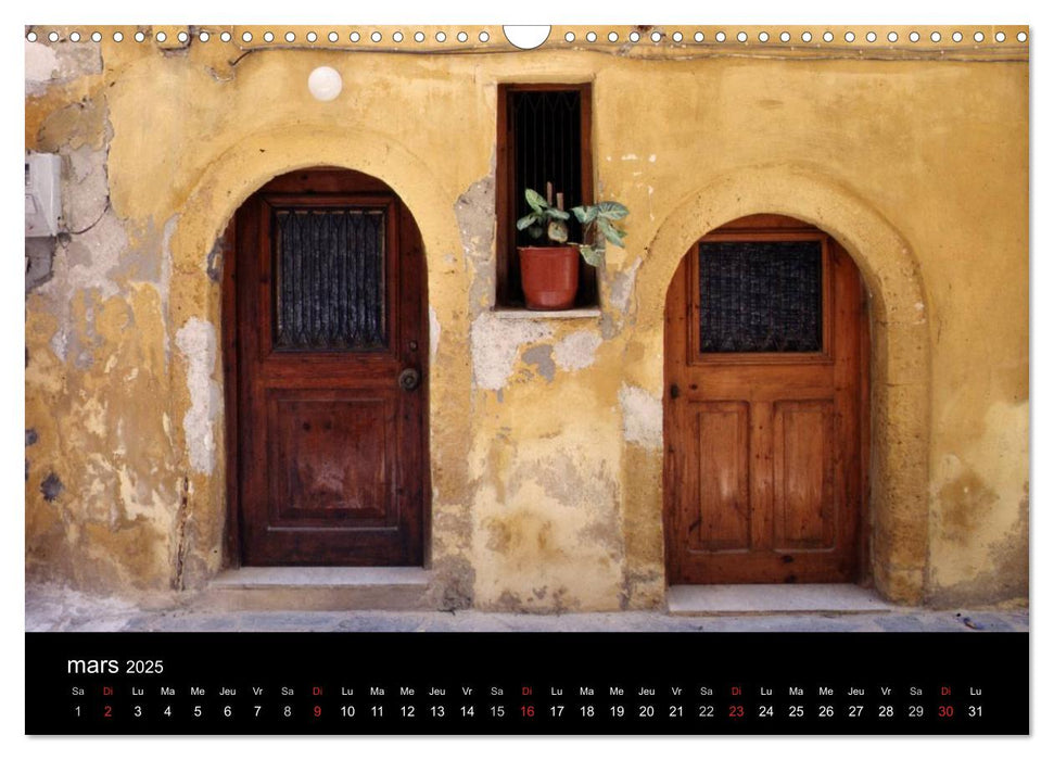 Crète, l'île rebelle (CALVENDO Calendrier mensuel 2025)