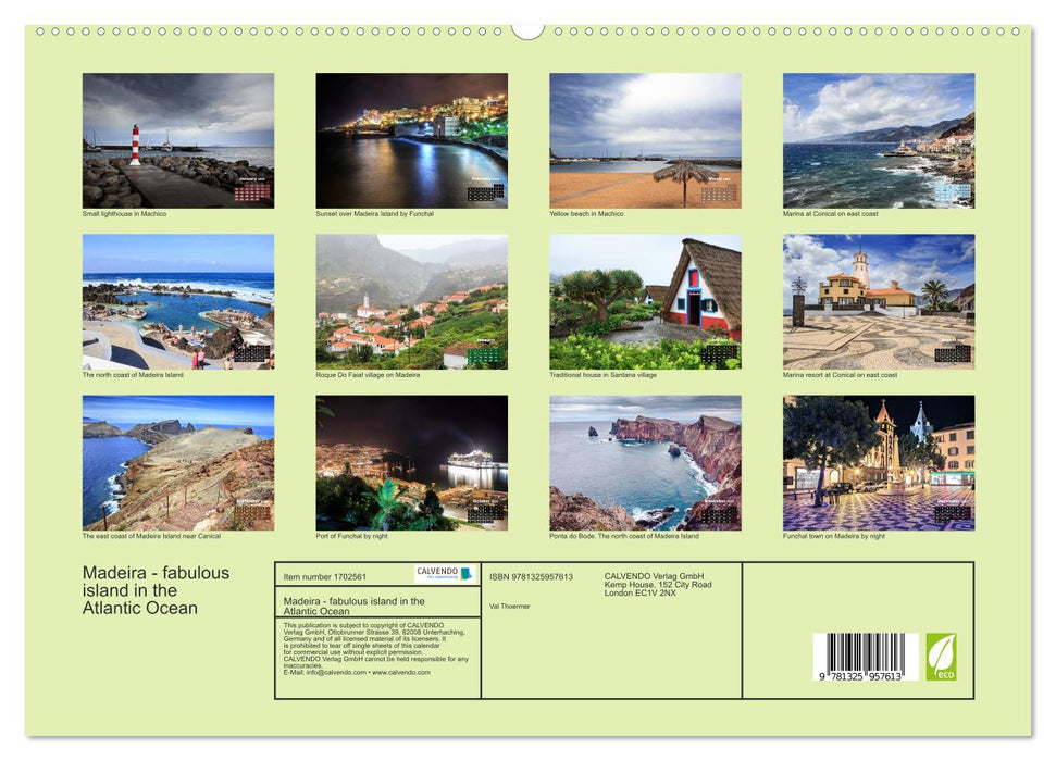 Madeira - fabulous island in the Atlantic Ocean (CALVENDO Premium-Calendar 2025)