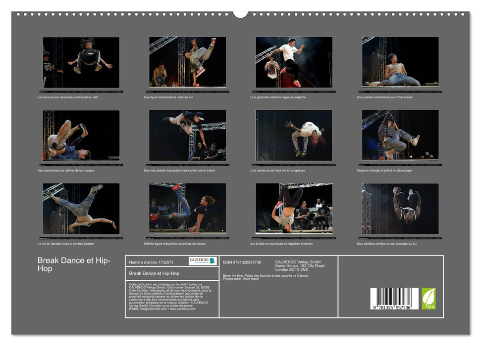 Break Dance et Hip-Hop (CALVENDO Calendrier supérieur 2025)