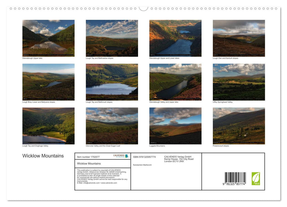 Wicklow Mountains (CALVENDO Premium-Calendar 2025)