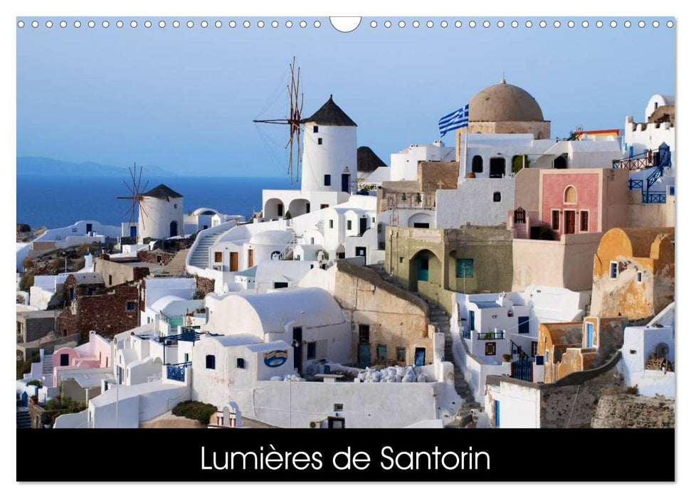 Lumières de Santorin (CALVENDO Calendrier mensuel 2025)