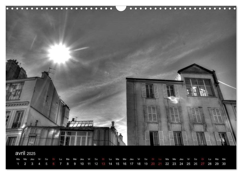 Paysages de Montmartre (CALVENDO Calendrier mensuel 2025)