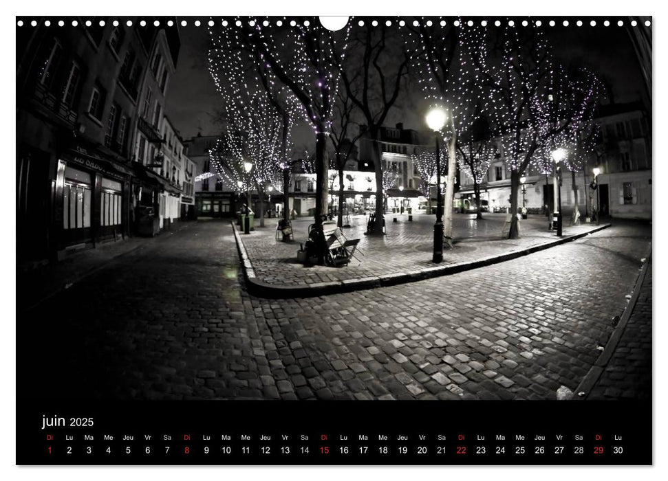 Paysages de Montmartre (CALVENDO Calendrier mensuel 2025)