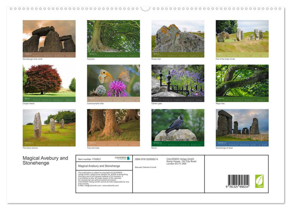 Magical Avebury and Stonehenge (CALVENDO Premium-Calendar 2025)