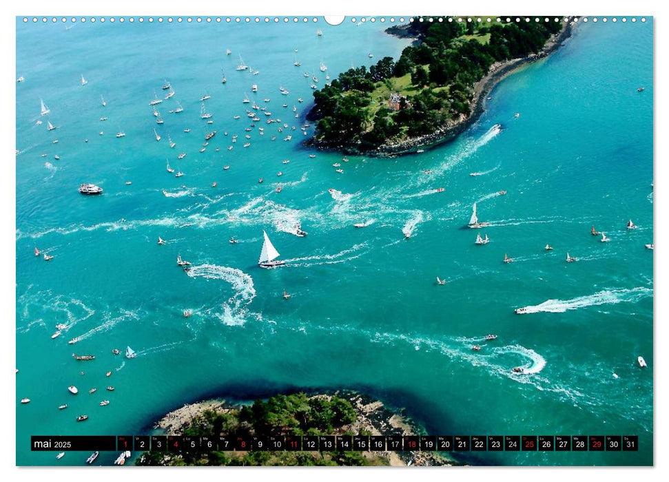 Le Golfe du Morbihan vu du ciel (CALVENDO Calendrier supérieur 2025)