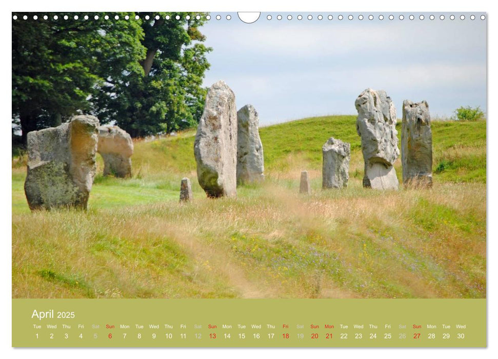 Magical Avebury and Stonehenge (CALVENDO Monthly Calendar 2025)