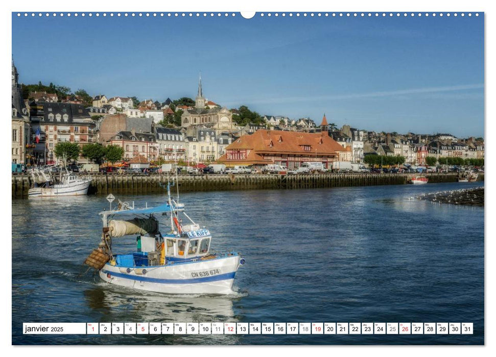 La côte fleurie entre Trouville et Cabourg (CALVENDO Calendrier supérieur 2025)