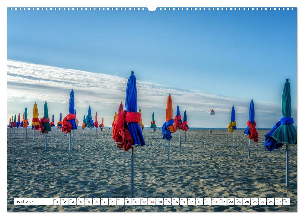 La côte fleurie entre Trouville et Cabourg (CALVENDO Calendrier supérieur 2025)