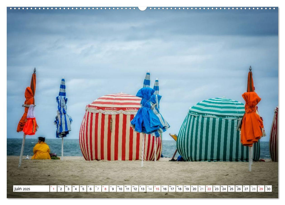 La côte fleurie entre Trouville et Cabourg (CALVENDO Calendrier supérieur 2025)