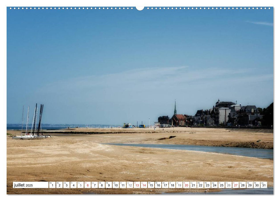 La côte fleurie entre Trouville et Cabourg (CALVENDO Calendrier supérieur 2025)