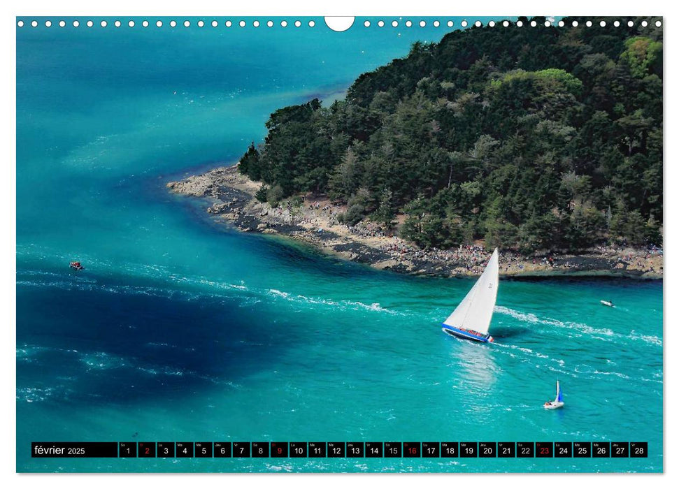 Le Golfe du Morbihan vu du ciel (CALVENDO Calendrier mensuel 2025)