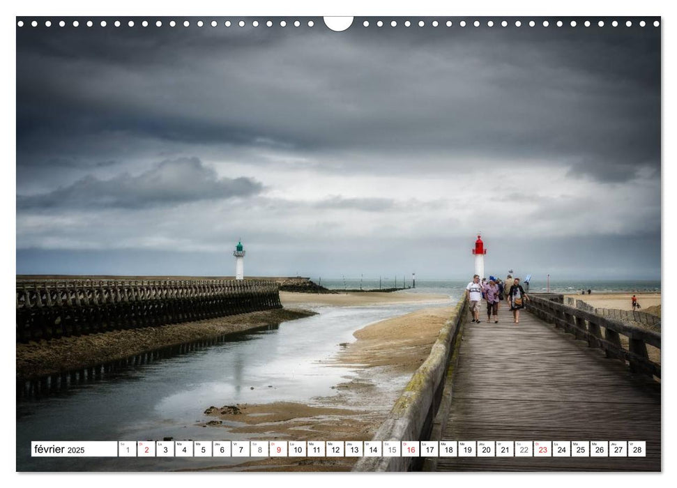 La côte fleurie entre Trouville et Cabourg (CALVENDO Calendrier mensuel 2025)