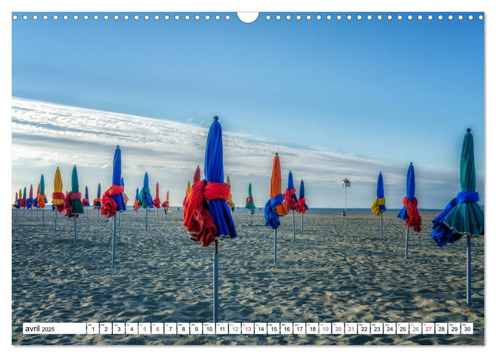 La côte fleurie entre Trouville et Cabourg (CALVENDO Calendrier mensuel 2025)