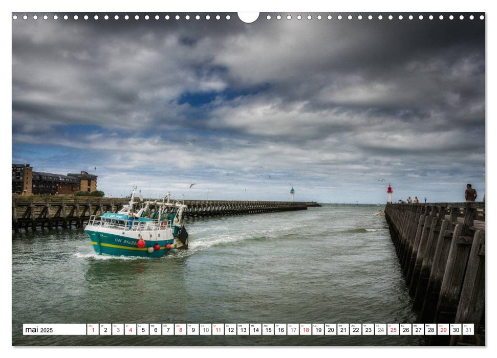 La côte fleurie entre Trouville et Cabourg (CALVENDO Calendrier mensuel 2025)