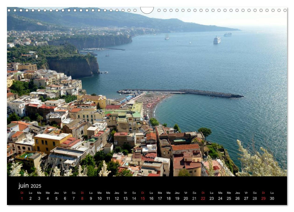 Naples... et Campanie (CALVENDO Calendrier mensuel 2025)