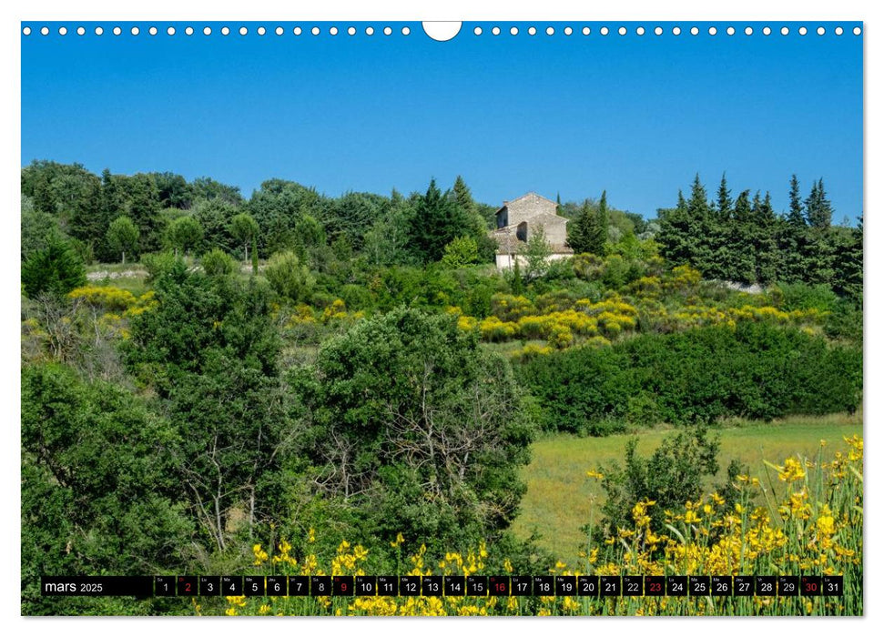 Un été en Provence dans le Luberon (CALVENDO Calendrier mensuel 2025)