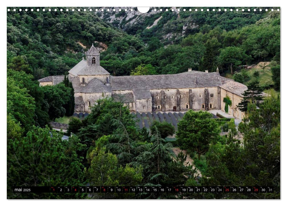 Un été en Provence dans le Luberon (CALVENDO Calendrier mensuel 2025)