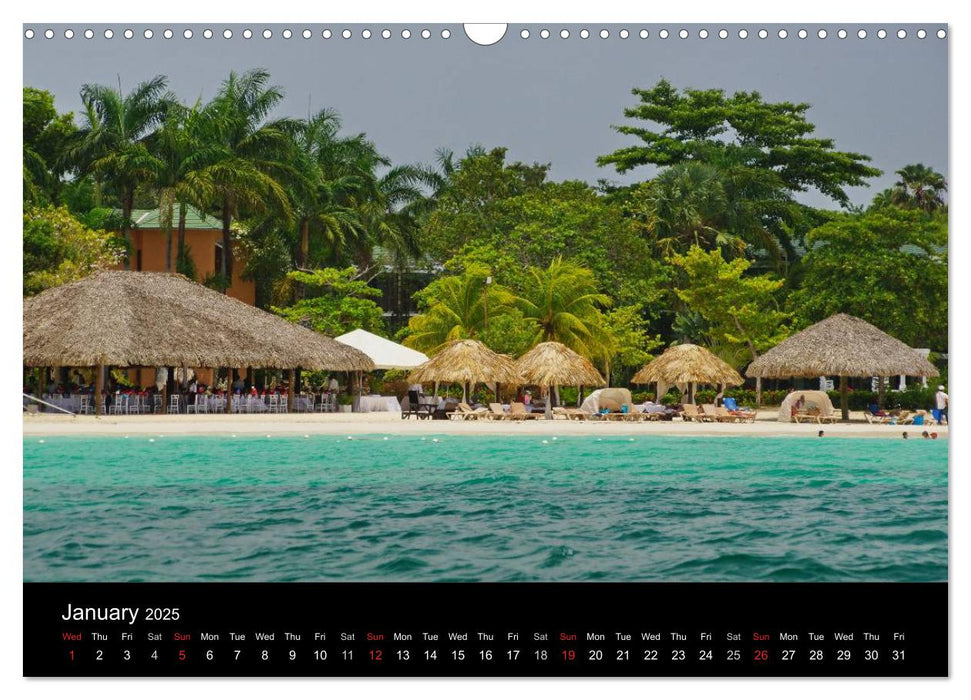 Jamaica Sun and Beaches (CALVENDO Monthly Calendar 2025)