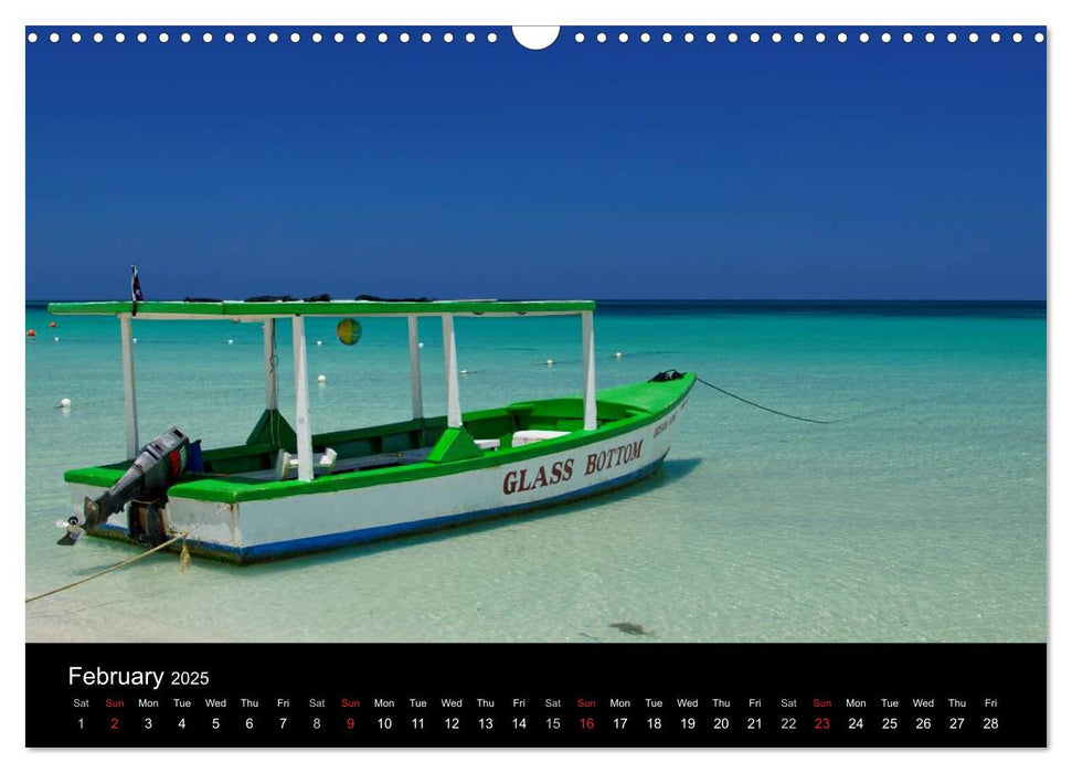 Jamaica Sun and Beaches (CALVENDO Monthly Calendar 2025)