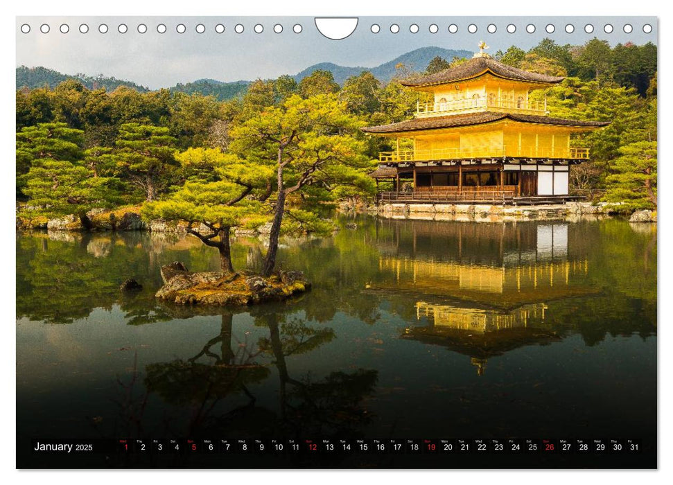 Japan Shrines, Temples, Metropolises (CALVENDO Monthly Calendar 2025)