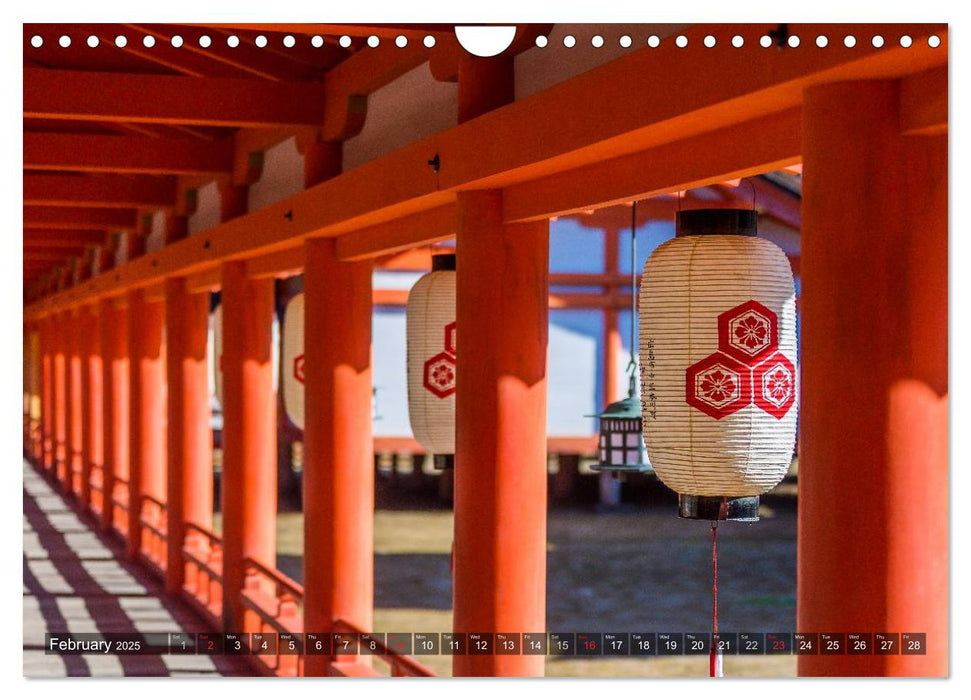 Japan Shrines, Temples, Metropolises (CALVENDO Monthly Calendar 2025)