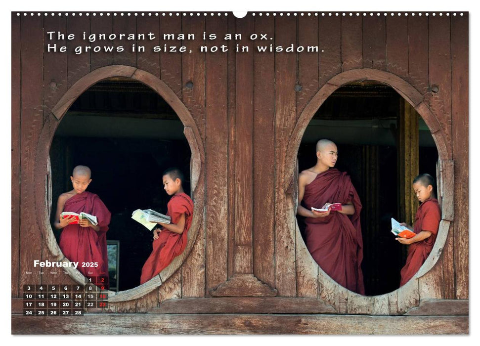 WORDS OF BUDDHA BUDDHIST WISDOMS (CALVENDO Premium-Calendar 2025)