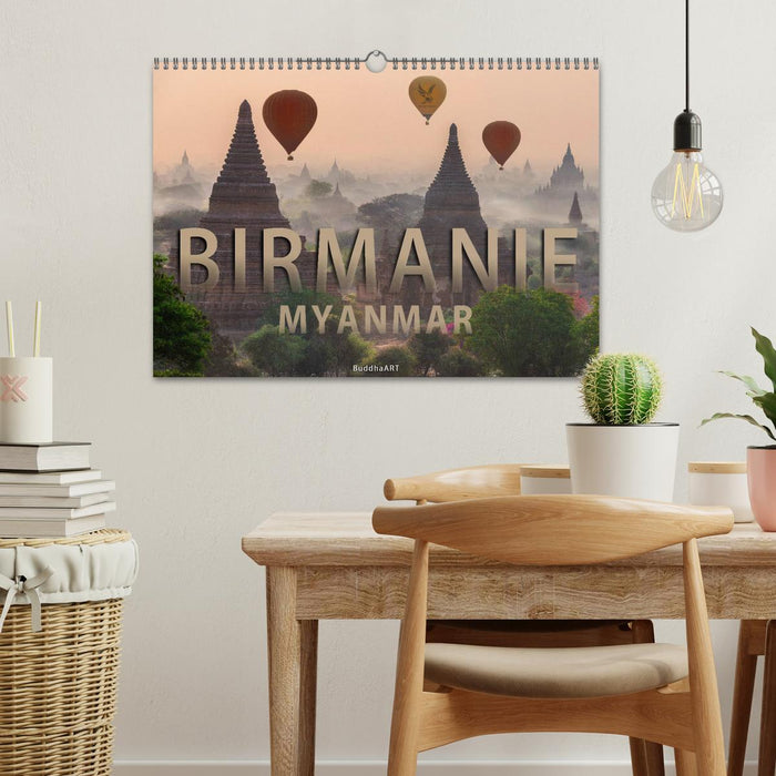 BIRMANIE MYANMAR (CALVENDO Calendrier mensuel 2025)