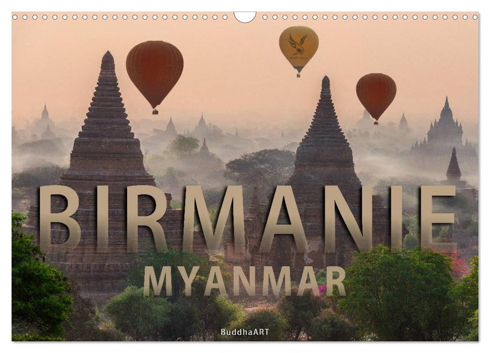 BIRMANIE MYANMAR (CALVENDO Calendrier mensuel 2025)