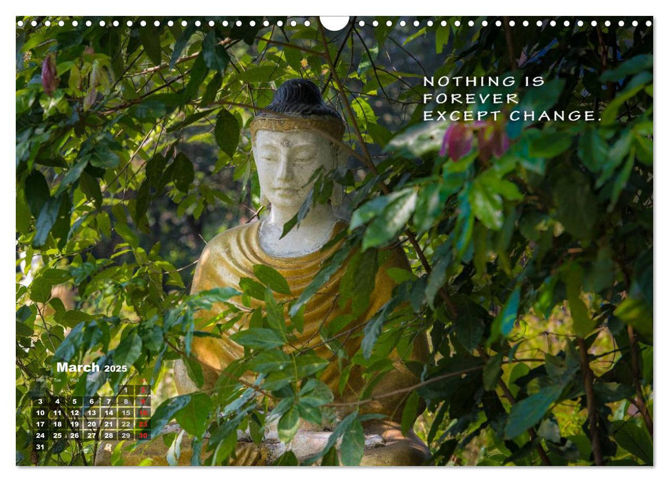 WORDS OF BUDDHA BUDDHIST WISDOMS (CALVENDO Monthly Calendar 2025)