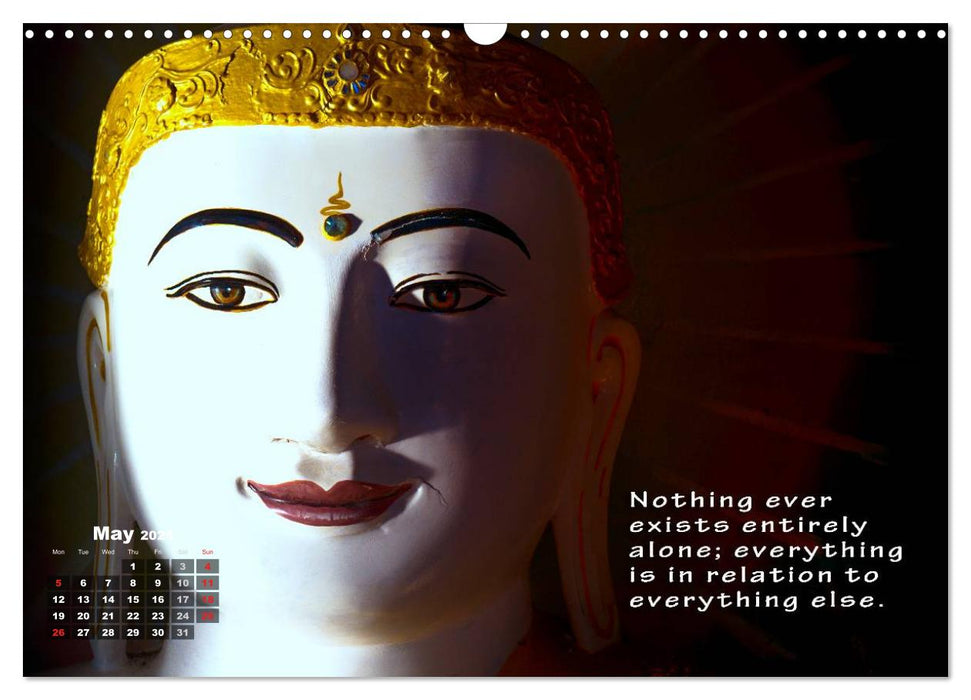 WORDS OF BUDDHA BUDDHIST WISDOMS (CALVENDO Monthly Calendar 2025)