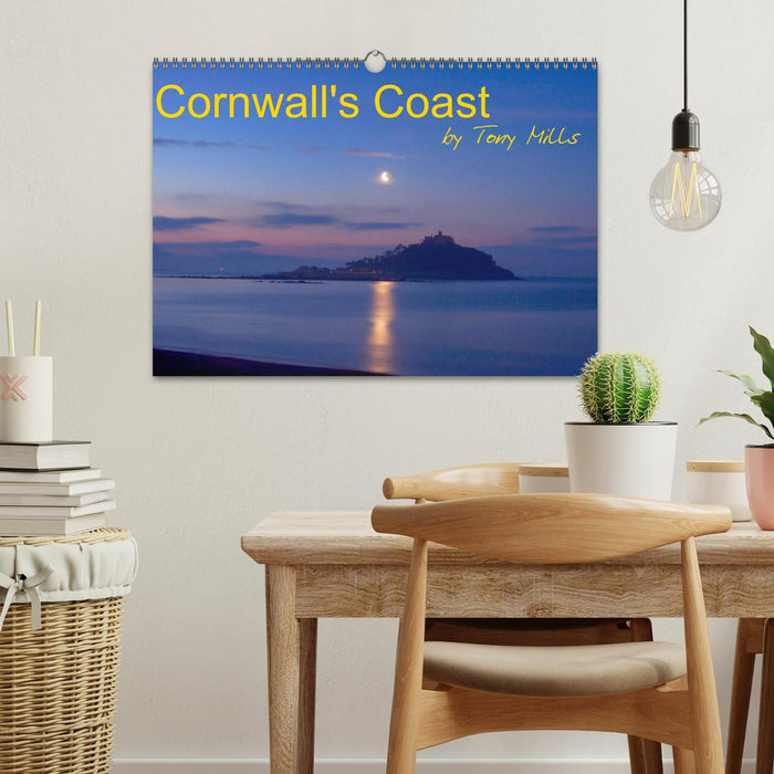 Cornwall's Coast by Tony Mills (CALVENDO Monthly Calendar 2025)