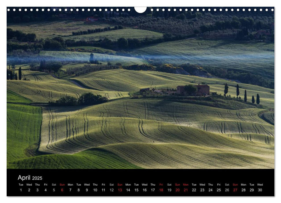 Tuscany Amazing Val d'Orcia (CALVENDO Monthly Calendar 2025)