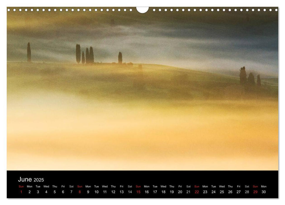 Tuscany Amazing Val d'Orcia (CALVENDO Monthly Calendar 2025)