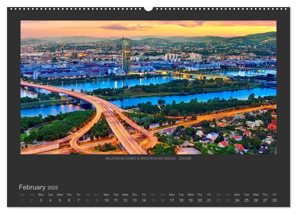 VIENNA COSMOPOLITAN CITY (CALVENDO Premium-Calendar 2025)