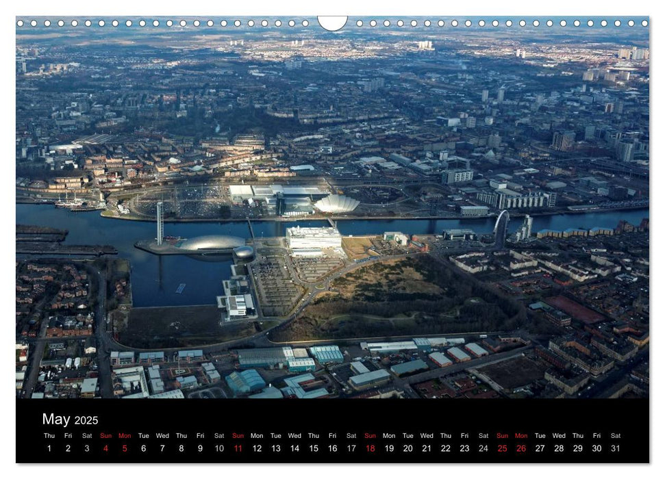 Glasgow from the Air (CALVENDO Monthly Calendar 2025)