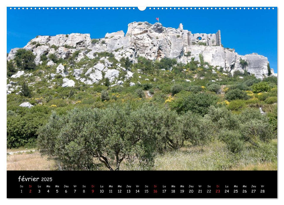 Les Baux de Provence Un des plus beaux villages de France (CALVENDO Calendrier supérieur 2025)