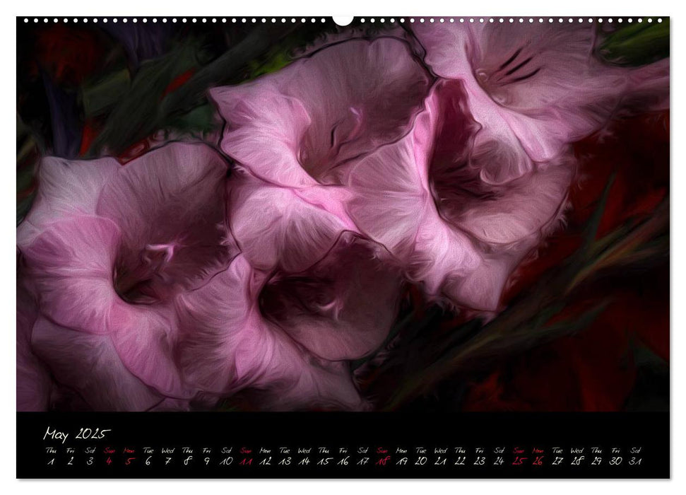 Gladiolus Floral Impressions (CALVENDO Premium-Calendar 2025)