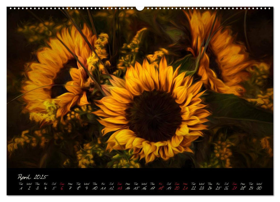 Sunflowers - Floral Impressions (CALVENDO Premium-Calendar 2025)