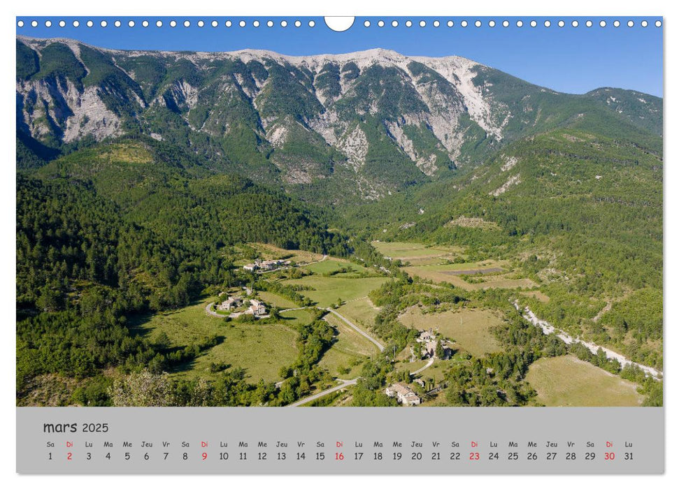 Le Mont Ventoux Le géant de Provence (CALVENDO Calendrier mensuel 2025)