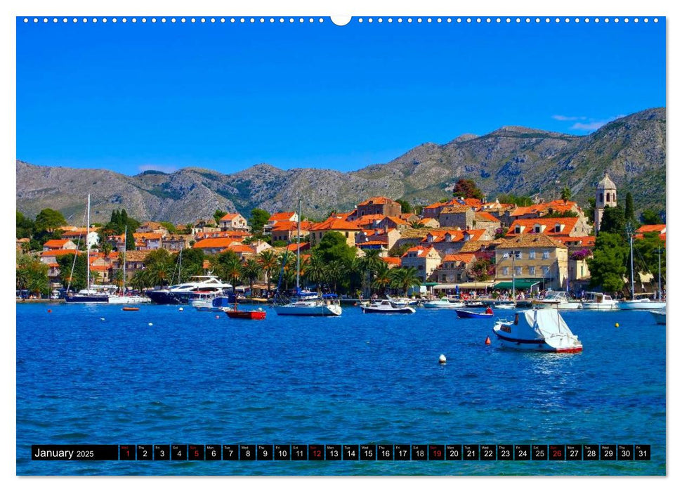 Dalmatia The Sunny Coast of Croatia (CALVENDO Premium-Calendar 2025)