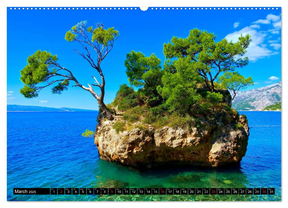 Dalmatia The Sunny Coast of Croatia (CALVENDO Premium-Calendar 2025)