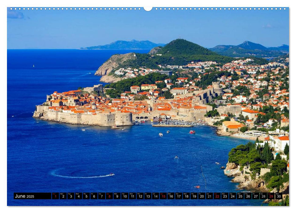 Dalmatia The Sunny Coast of Croatia (CALVENDO Premium-Calendar 2025)