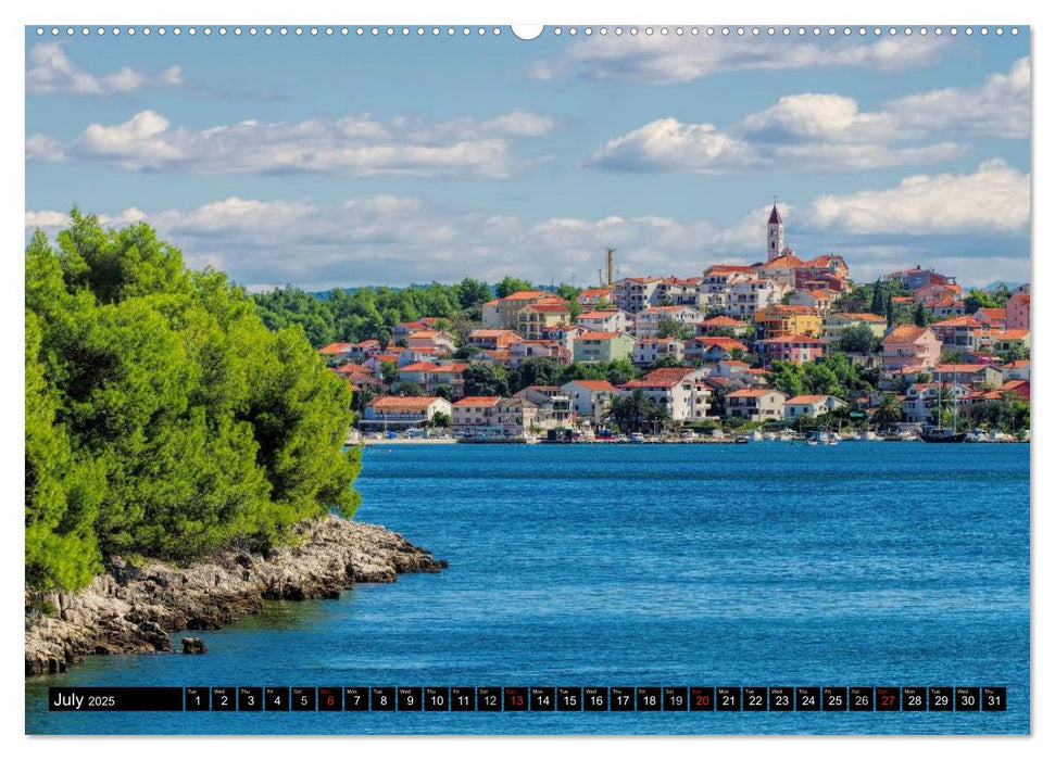 Dalmatia The Sunny Coast of Croatia (CALVENDO Premium-Calendar 2025)