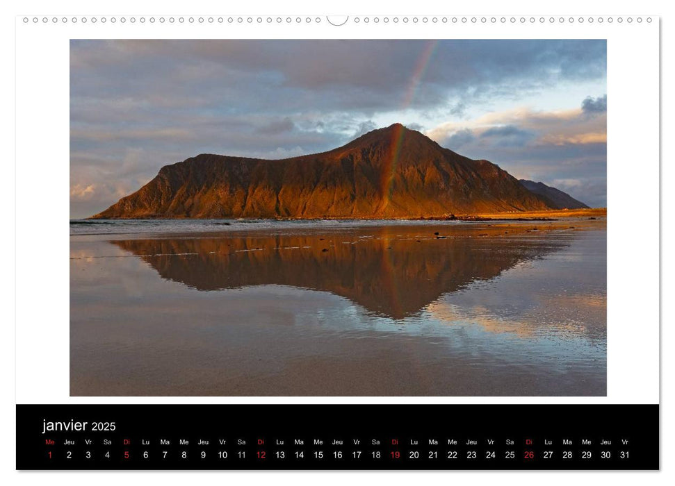 Norvège L'automne aux Lofoten (CALVENDO Calendrier supérieur 2025)