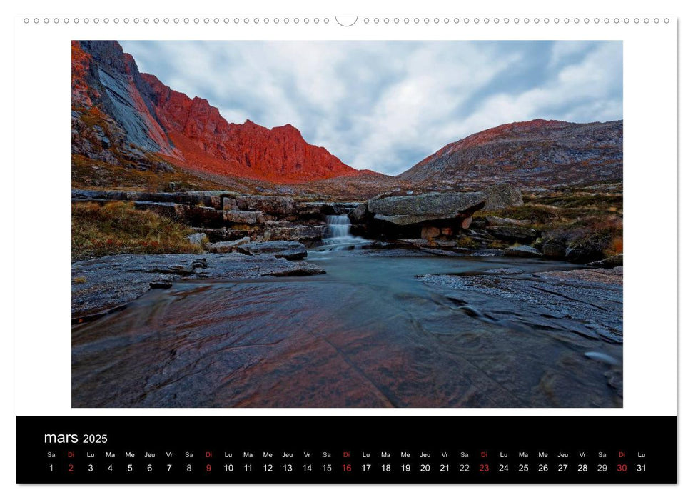 Norvège L'automne aux Lofoten (CALVENDO Calendrier supérieur 2025)