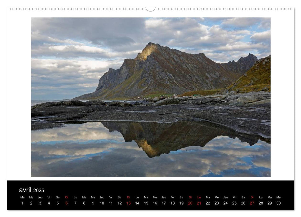 Norvège L'automne aux Lofoten (CALVENDO Calendrier supérieur 2025)