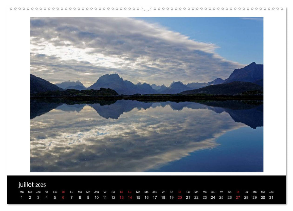 Norvège L'automne aux Lofoten (CALVENDO Calendrier supérieur 2025)